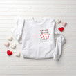 Meowentine Cute Cat Heart Valentine Sweatshirt, Valentine Day Gifts Shirt For Women For Men Loves Cat