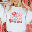 Valentines Day Sweatshirt, Conversation Hearts Shirt, Candy Hearts Shirt For Women Valentines Day