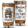 Mug Nation Rocking The Dog Mom & Aunt Life Tumbler Gift For From Niece Or Nephew - Gifts Women Stainless Steel Insulated Travel Skinny Mother'S Day Christmas Birthday, Multicolored, ,