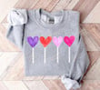 Candy Heart Sweatshirt, Valentines Day Shirt For Women, Heart Sucker Shirt, Valentines Day Gift
