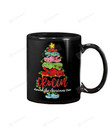 Crocin Around The Christmas Tree Mug, Funny Croc Lover Mug Xmas Gifts For Men Women Kids Ceramic Coffee Mug - Printed Art Quotes 11 15 Oz Mug