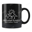 Indiana Dunes National Park Black Mug Indiana Dunes Mug National Park Mug Us Park Gifts