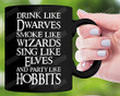 Drink Like Hobbits Mug Decor Gifts To Friend Couple Colleagues From Man Woman Parents On Couple's Day Valentine Anniversary Birthday