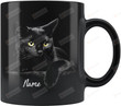 Personalized Black Cat Mug, Cat Lovers Day Mug, Halloween Mug, Cat Lovers Mug, Cat Halloween Gifts, Black Cat Gifts, Cat Lovers Gifts, Gifts For Black Cat Mom Cat Dad