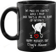 Personalized We Make Eye Contact While I Poop Coffee Mug Dog Lovers Gifts Dog Mom Gifts Funny Dog