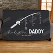 Redleaf Happy Fathers Day Blanket, Hooked On Dad Personalized Throw Blanket, Fathers Day Presentss, Gifts For Him, Personalized Gift For Dad, Grandpa Gift, Fishing
