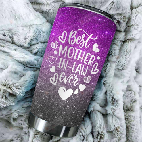 Best Mother-In-Law Ever Stainless Steel Tumbler Perfect Gifts For Mother In Law Tumbler Cups For Coffee/Tea, Great Customized Gifts For Birthday Christmas Thanksgiving Mother's Day