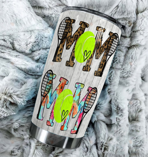 Tennis Mom Stainless Steel Tumbler Perfect Gifts For Tennis Lover Tumbler Cups For Coffee/Tea, Great Customized Gifts For Birthday Christmas Thanksgiving