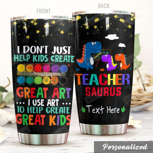 Personalized Teacher Help Create Great Kids Stainless Steel Tumbler Perfect Gifts For Teacher Tumbler Cups For Coffee/Tea, Great Customized Gifts For Birthday Christmas Thanksgiving