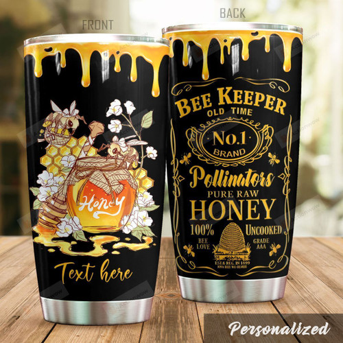 Personalized Bee Keeper Old Time Stainless Steel Tumbler Perfect Gifts For Bee Lover Tumbler Cups For Coffee/Tea, Great Customized Gifts For Birthday Christmas Thanksgiving