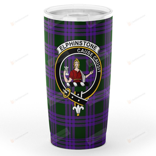 Elphinstone Tartan Stainless Steel Tumbler, Tumbler Cups For Coffee/Tea, Great Customized Gifts For Birthday Christmas Thanksgiving