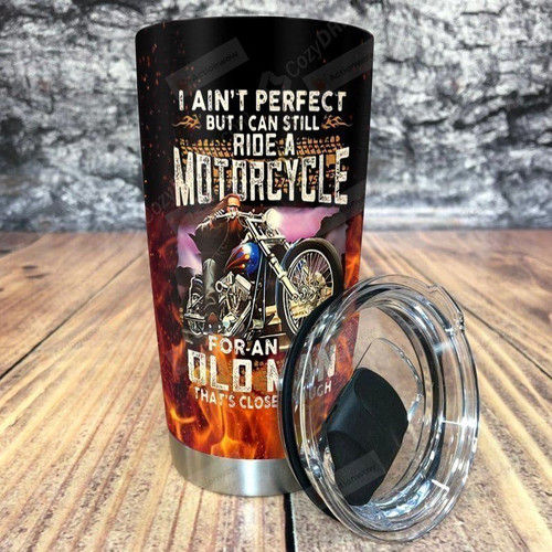 I Can Still Ride A Motorcycle Stainless Steel Tumbler Perfect Gifts For Motorcycle Lover Tumbler Cups For Coffee/Tea, Great Customized Gifts For Birthday Christmas Thanksgiving