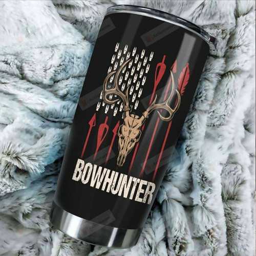 Bow Hunter Stainless Steel Tumbler, Tumbler Cups For Coffee/Tea, Great Customized Gifts For Birthday Christmas Thanksgiving Perfect Gifts For Hunters