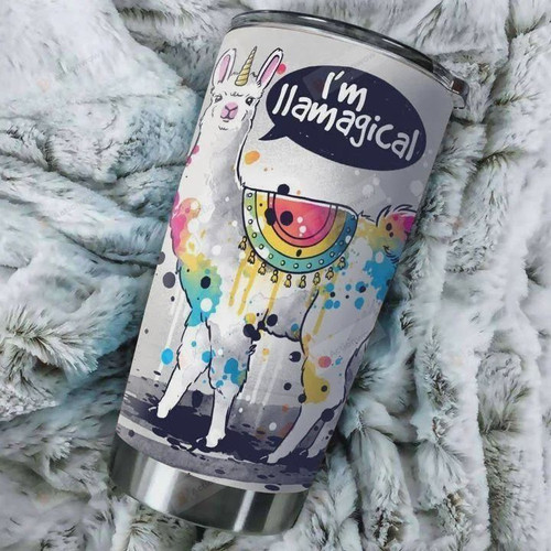 I'm Llamagical Stainless Steel Tumbler Perfect Gifts For Llama Lover Tumbler Cups For Coffee/Tea, Great Customized Gifts For Birthday Christmas Thanksgiving