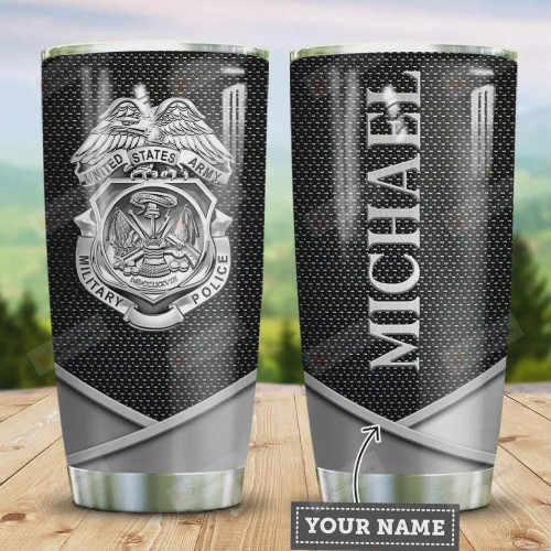 Police American Tumbler Cup, Personalized, United State Army, Perfect Gifts For Police Officer, Military, Gifts For Birthday Christmas Thanksgiving, Stainless Steel Tumbler, Insulated Tumbler, 20 Oz
