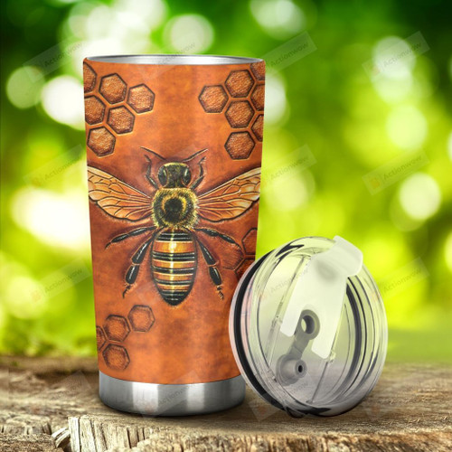 Bee Yourself Tumbler Sky Stainless Steel Tumbler, Tumbler Cups For Coffee/Tea, Great Customized Gifts For Birthday Christmas Thanksgiving