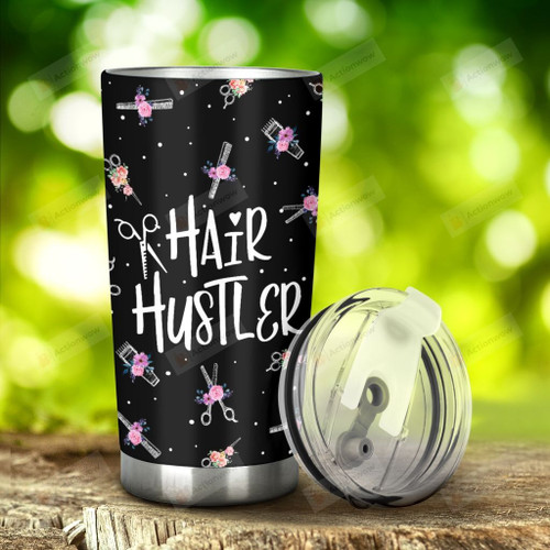 Hairstylist Hair Hustler Stainless Steel Tumbler, Tumbler Cups For Coffee/Tea, Great Customized Gifts For Birthday Christmas Thanksgiving