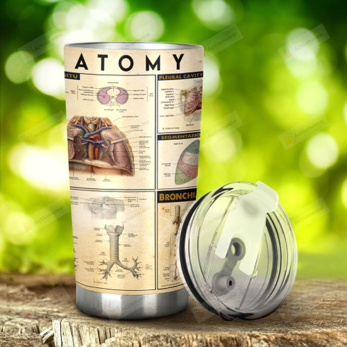 Atomy The Lung Stainless Steel Tumbler, Tumbler Cups For Coffee/Tea, Great Customized Gifts For Birthday Christmas Thanksgiving, Anniversary