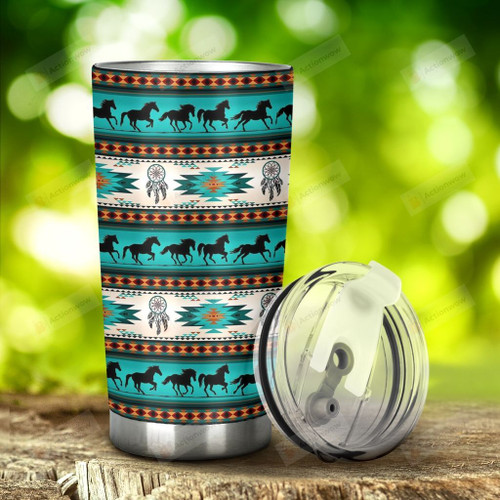 Horse Dream Catcher Stainless Steel Tumbler, Tumbler Cups For Coffee/Tea, Great Customized Gifts For Birthday Christmas Thanksgiving