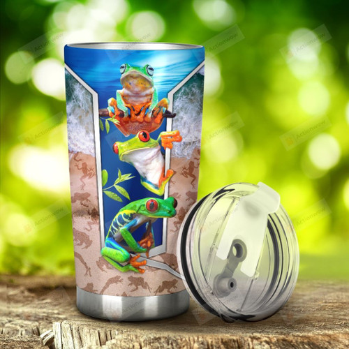 Frogs Tumbler Stainless Steel Tumbler, Tumbler Cups For Coffee/Tea, Great Customized Gifts For Birthday Christmas Thanksgiving Anniversary