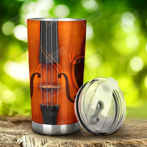 Violin Tumbler Stainless Steel Tumbler, Tumbler Cups For Coffee/Tea, Great Customized Gifts For Birthday Christmas Thanksgiving Anniversary