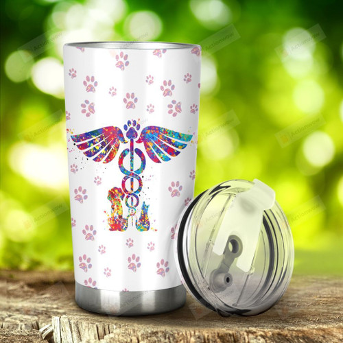Caduceus Stainless Steel Tumbler, Tumbler Cups For Coffee/Tea, Great Customized Gifts For Birthday Christmas Thanksgiving