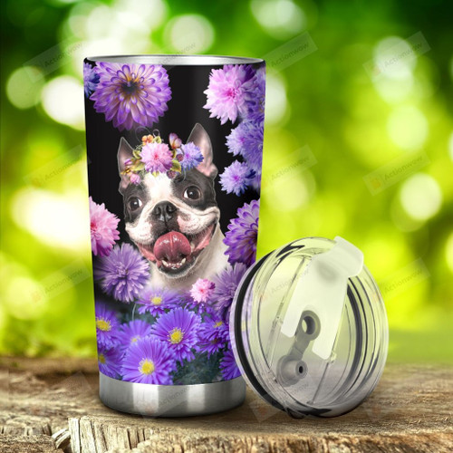 Boston Terrier I Will Wait For You Tumbler Stainless Steel Tumbler, Tumbler Cups For Coffee/Tea, Great Customized Gifts For Birthday Christmas Thanksgiving Anniversary