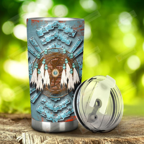 Pisces Dream Catcher Stainless Steel Tumbler, Tumbler Cups For Coffee/Tea, Great Customized Gifts For Birthday Christmas Thanksgiving