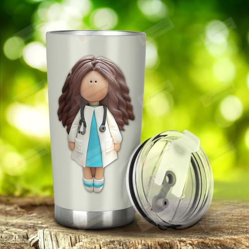 Nurse Doctor Girl Stainless Steel Tumbler, Tumbler Cups For Coffee/Tea, Great Customized Gifts For Birthday Christmas Thanksgiving