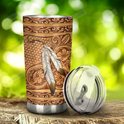 Native American Stainless Steel Tumbler, Tumbler Cups For Coffee/Tea, Great Customized Gifts For Birthday Christmas Thanksgiving