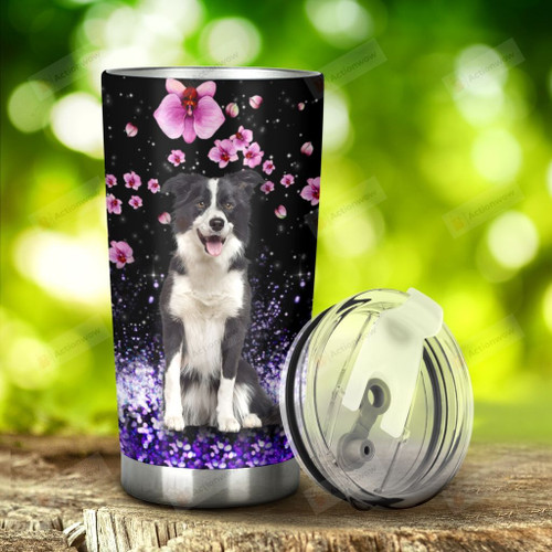 Border Collie I'm Always With You Stainless Steel Tumbler, Tumbler Cups For Coffee/Tea, Great Customized Gifts For Birthday Christmas Thanksgiving