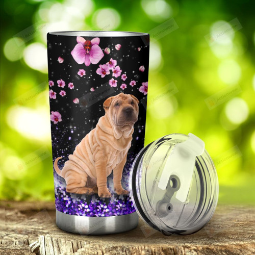 Shar Pei Dog I'm Always With You Stainless Steel Tumbler, Tumbler Cups For Coffee/Tea, Great Customized Gifts For Birthday Christmas Thanksgiving