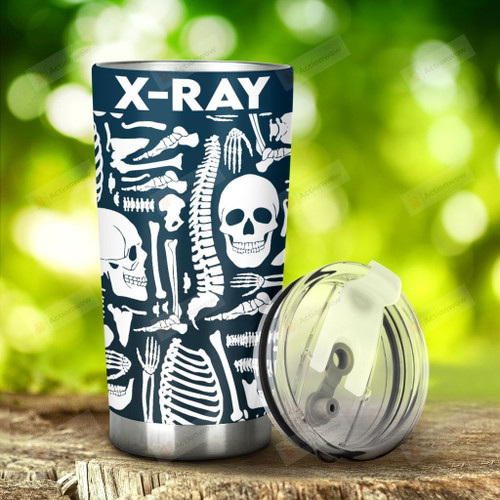 X Ray Stainless Steel Tumbler, Tumbler Cups For Coffee/Tea, Great Customized Gifts For Birthday Christmas Thanksgiving