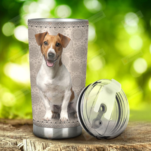 Jack Russell Home Is Where My Dog Is Stainless Steel Tumbler, Tumbler Cups For Coffee/Tea, Great Customized Gifts For Birthday Christmas Thanksgiving, Anniversary