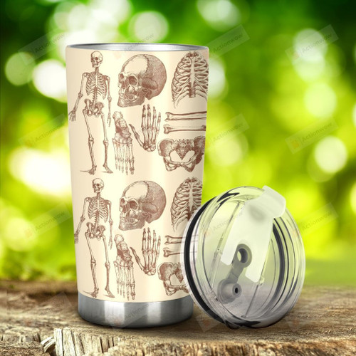 Radiology Skeleton Parts Stainless Steel Tumbler, Tumbler Cups For Coffee/Tea, Great Customized Gifts For Birthday Christmas Thanksgiving