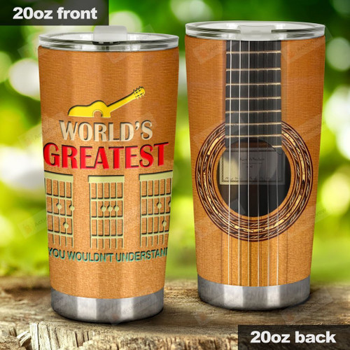 World's Greatest Dad Guitar Chords You Wouldn't Understand Stainless Steel Tumbler, Tumbler Cups For Coffee/Tea, Great Customized Gifts For Birthday Christmas Thanksgiving