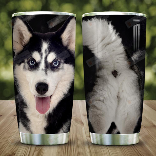 Husky Hair Tumbler Cup, Stainless Steel Insulated Tumbler 20 Oz, Coffee/ Tea Tumbler With Lid, Special Gifts For Birthday Christmas Thanksgiving, Best Gifts For Dog Lovers
