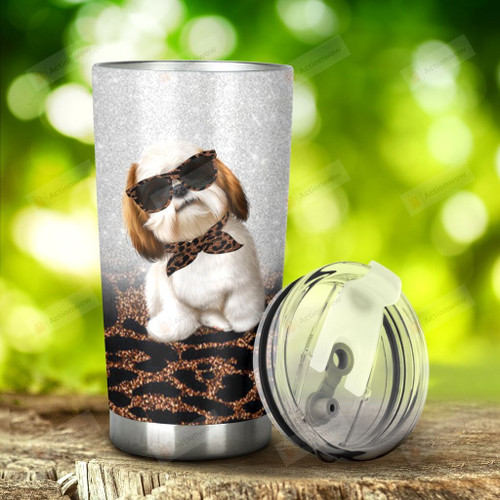 Shih Tzu Just A Girl Who Loves Shih Tzu Stainless Steel Tumbler, Tumbler Cups For Coffee/Tea, Great Customized Gifts For Birthday Christmas Thanksgiving, Anniversary