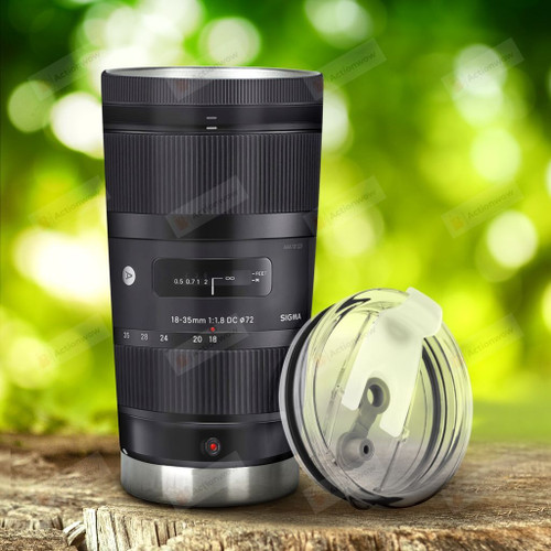 Lens Camera Photography Stainless Steel Tumbler, Tumbler Cups For Coffee/Tea, Great Customized Gifts For Birthday Christmas Thanksgiving, Anniversary