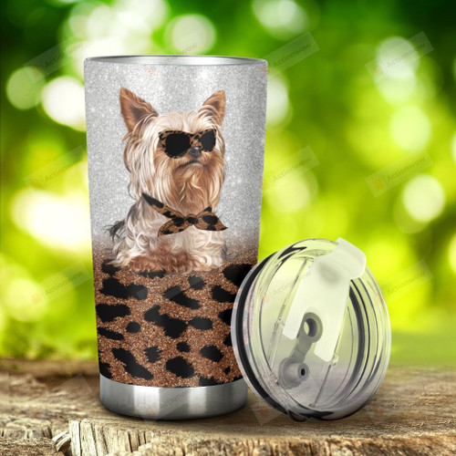 Yorkshire Terrier I'M Just A Girl Who Love Yorkshire Terriers Stainless Steel Tumbler, Tumbler Cups For Coffee/Tea, Great Customized Gifts For Birthday Christmas Thanksgiving, Anniversary