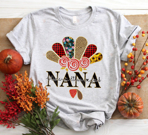 Personalized Nana Essential T-Shirt, T-Shirt For Women On Birthday, Christmas, Anniversary, Thanksgiving