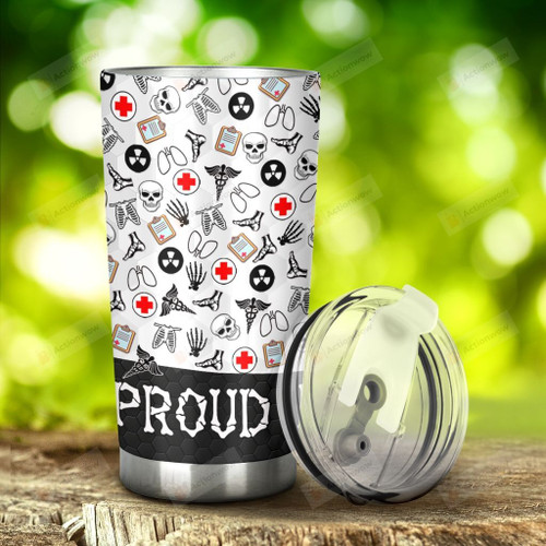 Radiologist Proud Radiologist Stainless Steel Tumbler, Tumbler Cups For Coffee/Tea, Great Customized Gifts For Birthday Christmas Thanksgiving, Anniversary