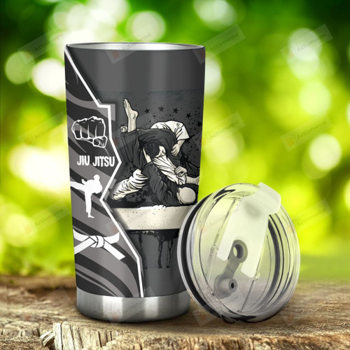 Jiu-jitsu Z Wall Tumbler Stainless Steel Tumbler, Tumbler Cups For Coffee/Tea, Great Customized Gifts For Birthday Christmas Thanksgiving, Anniversary