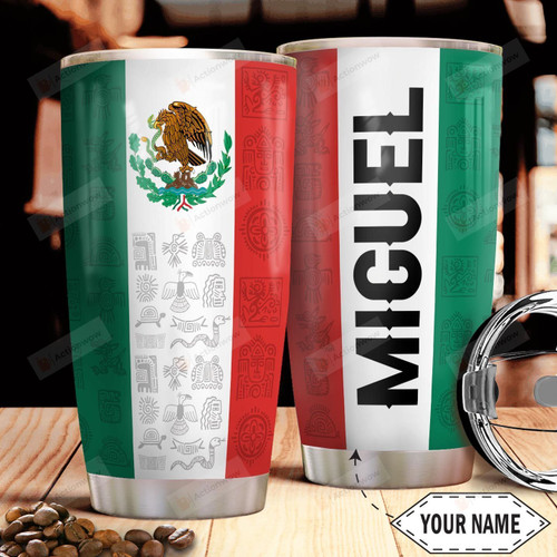 Personalized Mexican Stainless Steel Tumbler, Tumbler Cups For Coffee/Tea, Great Customized Gifts For Birthday Christmas Thanksgiving