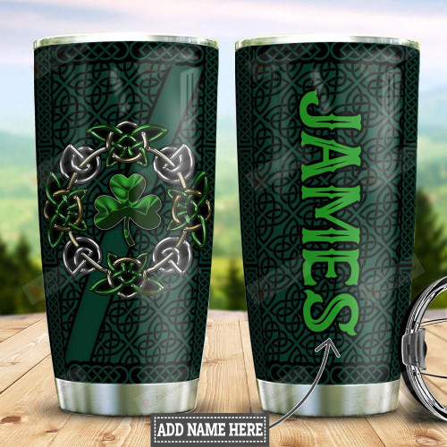 Personalized Celtic Symbol Tumbler Cup Stainless Steel Vacuum Insulated Tumbler 20 Oz Coffee/ Tea Tumbler With Lid Great Customized Gifts For Birthday Christmas Thanksgiving St Patrick's Day