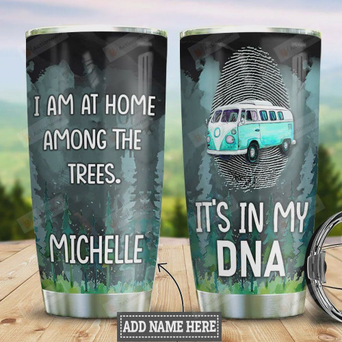 Personalized Camping Home My DNA Stainless Steel Vacuum Insulated 20 Oz Tumbler Cups For Coffee/Tea Great Customized Gifts For Birthday Christmas Thanksgiving