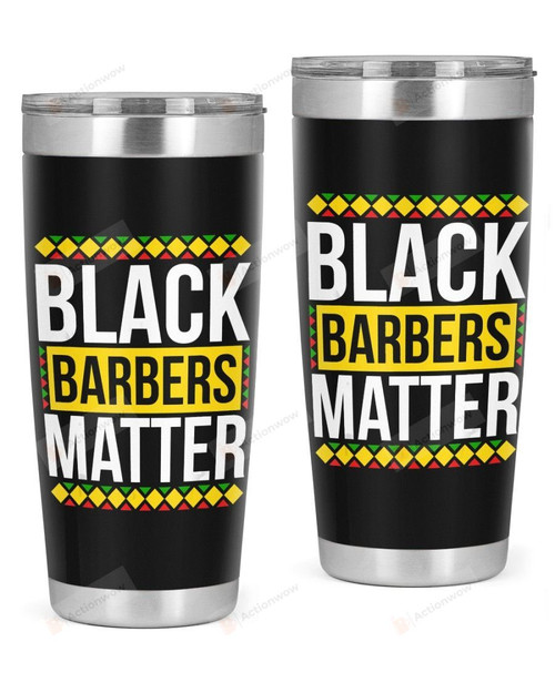 Black History Month Barber African American Stainless Steel Tumbler Cup For Coffee/Tea