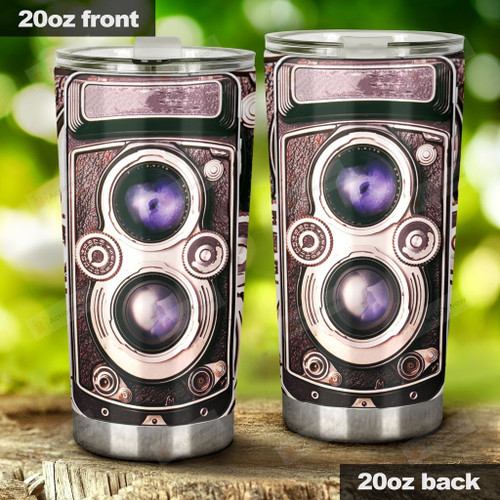 Retro camera, Stainless Steel Tumbler Cup For Coffee/Tea, Great Customized Gift For Birthday Christmas Thanksgiving
