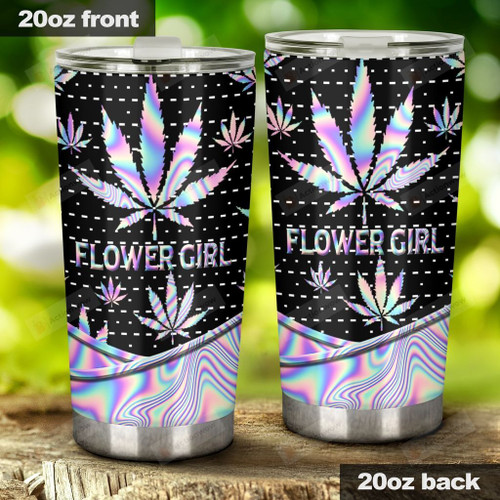 Flower girl, Colored Weeds Stainless Steel Tumbler Cup For Coffee/Tea