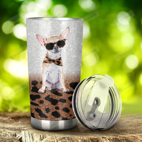 Chihuahua Stainless Steel Tumbler, Tumbler Cups For Coffee/Tea, Great Customized Gifts For Birthday Christmas Thanksgiving, Anniversary